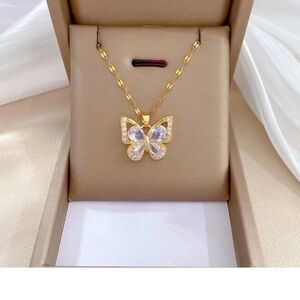 Elegant Butterfly Pendant Necklace